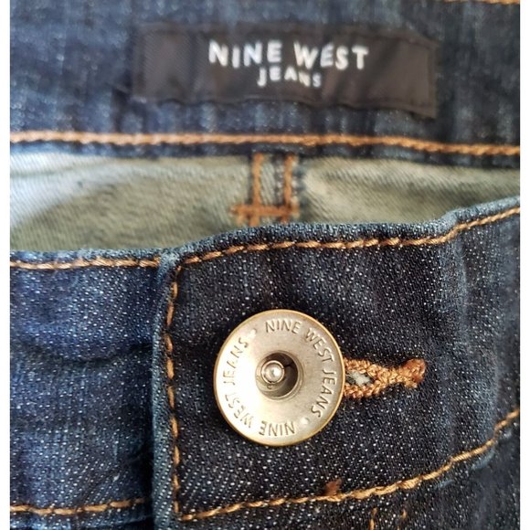 Nine West Jeans West End Bootcut Women's 16/32 Average High Rise Blue Denim - Picture 5 of 16